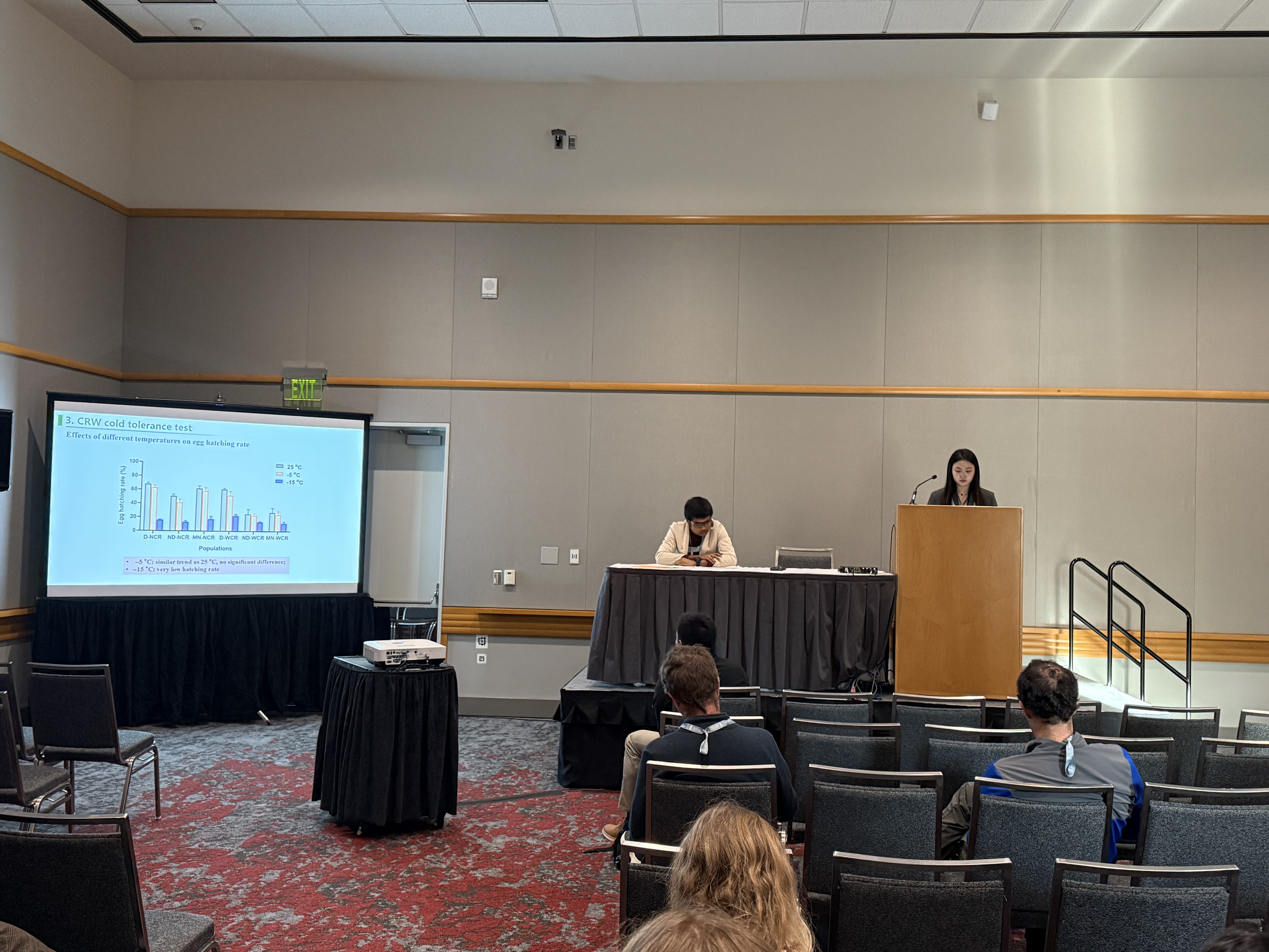 Yucheng gave a talk on CRW cold tolerance